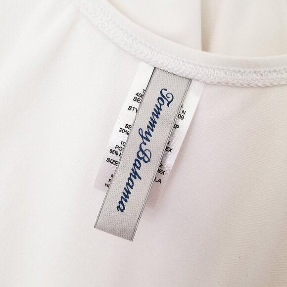 Tommy Bahama Pearl Wrap-Front One-Piece Swimsuit White Size 10 Summer Pool Beach - Picture 8 of 15